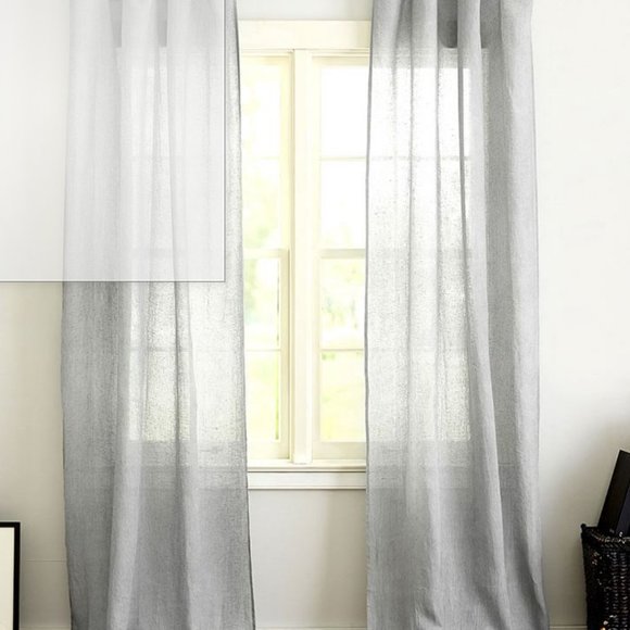 100% Linen Curtains (Retails for $180) Pottery Barn 50 x 84 Brand New - Picture 2 of 2